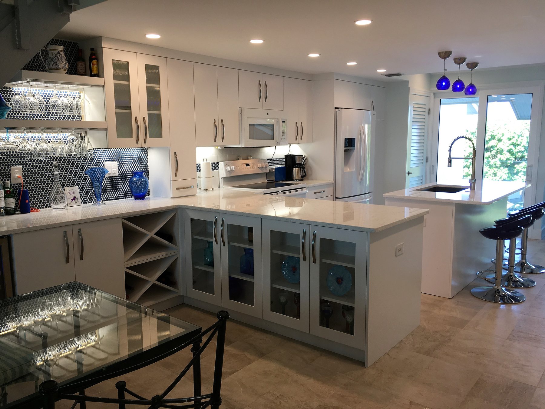 Kitchen viewed from the dining area