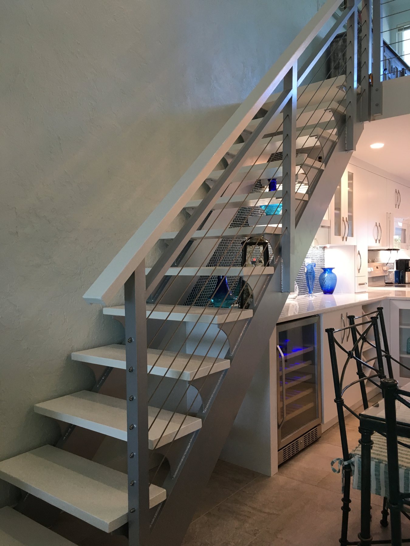 Open remodeled stair