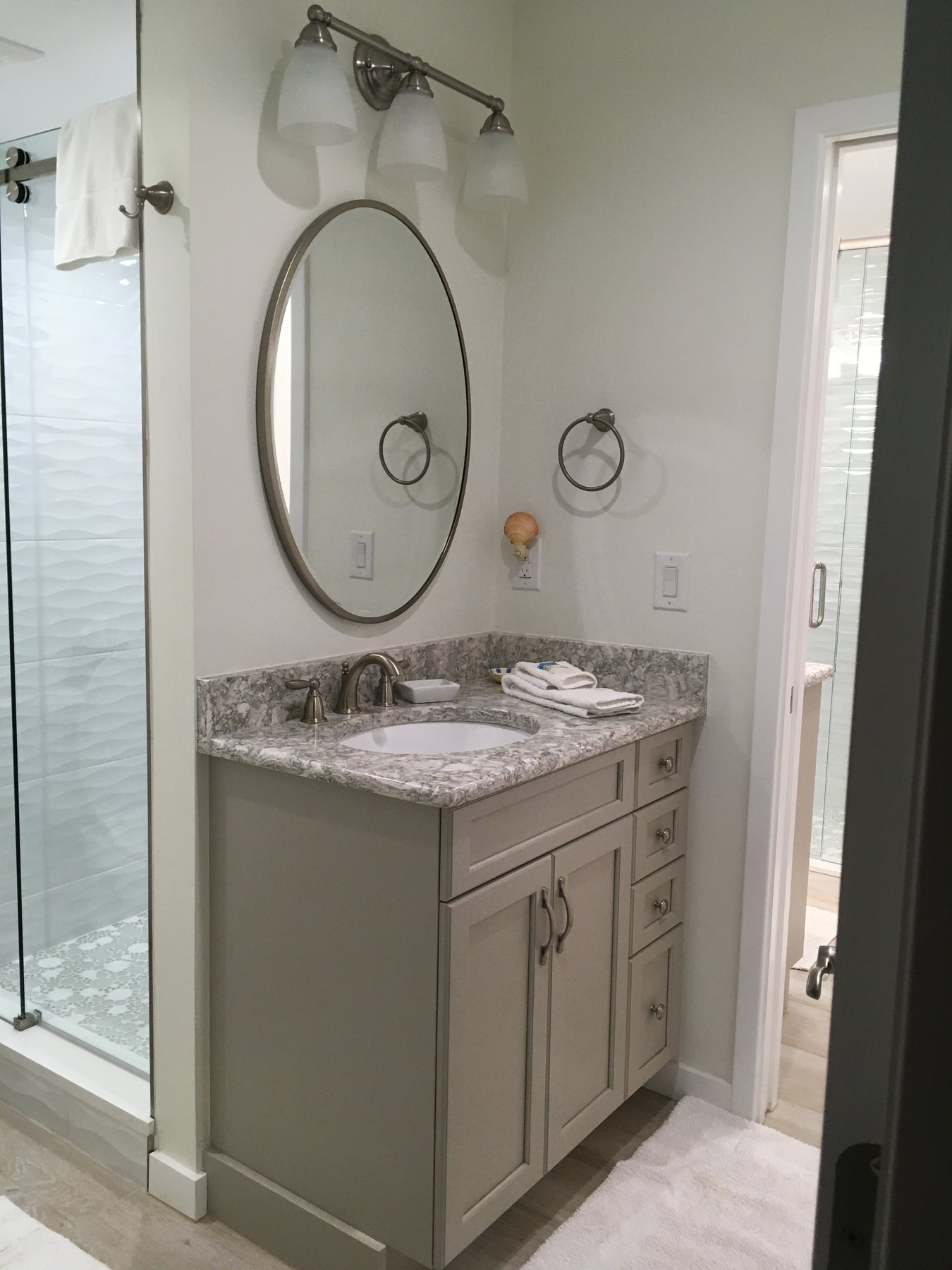 Completed guest bathroom