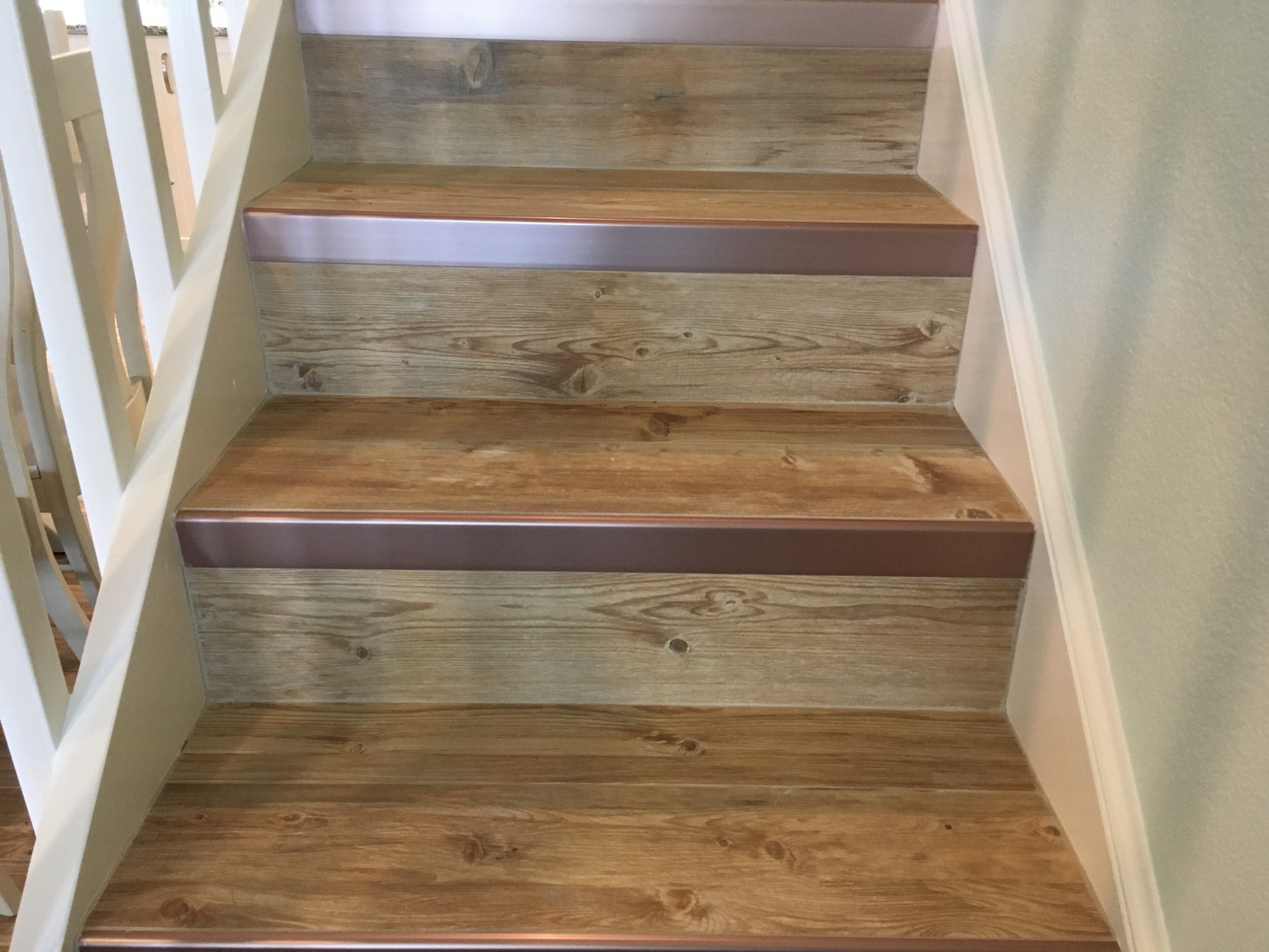 Refinished interior stair