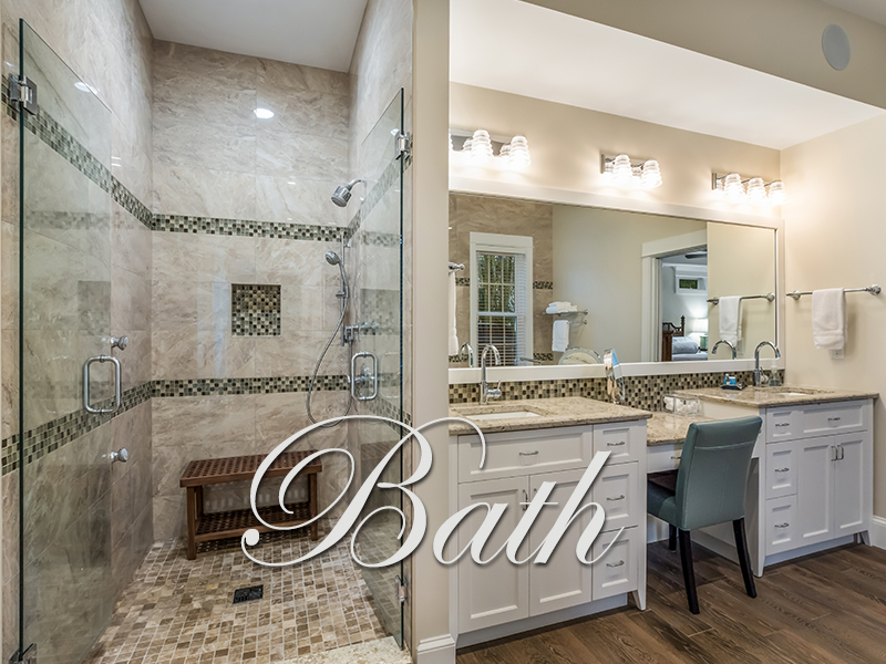 Renovated coastal bathroom